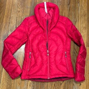 Lululemon Not So Stuffy Puffy down Jacket in pink fuchsia size 6 rare